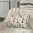 thumbnail image 5 of Zufioo Flower Print Double-sided Plush Pillow Cover,Decorative Pillow Protector without Pillow Core, Suitable for Sofa, Bedroom, Car-16"x24", 5 of 6