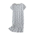 thumbnail image 1 of 2025 Chemise de Nuit en Coton pour Femmes Vêtements de Nuit Chemises de Nuit en Coton Femmes Manches Courtes Chemise Décontractée Chemises de Nuit en Coton Manches Courtes Imprimé, 1 of 4
