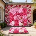 thumbnail image 4 of Shipiny Artificial Flower Wall Panels Luxury Faux Floral Wall Decor for Wedding Backdrop Party Event Bridal Shower Photo Booth Home Room and Garden Wall Decoration, B, 4 of 5