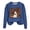 Blue-Halloween Shirts, variant on Inverlee Womens Halloween Sweatshirts Cute Pumpkin Ghost Graphic T-shirt Going Out Round Neck Sweatshirt Long Sleeve Tunic Pullover Tops Halloween Costumes