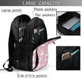 thumbnail image 4 of Daiia Rabbit And Flower Pattern USB Charging Backpack for Men and Women, Anti-Theft Backpack,Travel Backpack,School Backpack,College Backpack,Laptop Backpack, 4 of 7