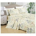 thumbnail image 2 of Alyssa 4-Piece Floral Medallion Garden Bed Sheet Set - Multicolor Blue Green Red Yellow White Printed Microfiber 14-Inches Deep Pocket Sheets & Pillowcases Set, Queen, 2 of 9
