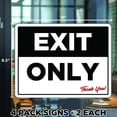 thumbnail image 3 of Enter Only and Exit Only Signs for Your Business, Signs for Your Office (4 Pack of Signs) You Will Receive 2 of Each Version (8 1/2 X 11") - View Both pics to See What Signs You Will be Receiving, 3 of 5