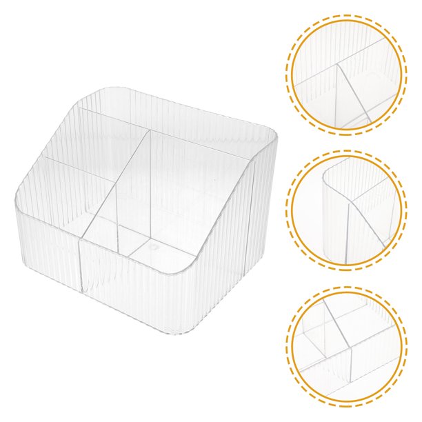 unbranded Organizador De Transparente Con Compartimentos Para Cosméticos Y Control Remoto