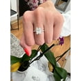 thumbnail image 2 of Ibiza - Thin Pave Moissanite Emerald Cut - Lab Diamond Engagement Ring, 2 of 2