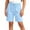 Blue, variant on AHTJRT Stretch Cotton Bermuda Shorts for Boys Girls Drawstring Waisted Comfort Loose Fit Summer Athletic Running Yoga Shorts with Pockets Purple 7-8 Years