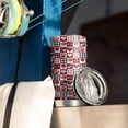 thumbnail image 3 of 20oz Tumblers Red and Black Christmas Love Pattern Stainless Steel Vacuum Insulated Double Wall Travel Tumbler Cups Mug with Lid and Straw,Cleaning Brush for Cold & Hot Drinks, 3 of 7