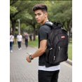 thumbnail image 4 of Mochila Porta laptop Suiza amplios compartimientos Golden Star original, 4 of 5