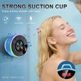 thumbnail image 5 of Tukio Bluetooth Speaker, IPX7 Waterproof Shower Speaker with Suction Cup, Mini Portable Speaker, 12H Playtime, Bluetooth 5.4, 360° Sound, RGB LED, Hands-Free Calls, Outdoor Pool Beach Gifts, Blue, 5 of 10