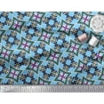 thumbnail image 2 of Soimoi Cotton Voile Fabric Check & Geometric Print Fabric by Yard 42 Inch Wide, 2 of 5