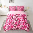 thumbnail image 2 of Feelyou Girly Pink Camo Twin Bedding Sets 7-Piece for Kids, Rustic Farmhouse Hunting Bedding Comforter Set, Fashion Camouflage Reversible Sheet Sets, Ultra Soft Bedroom Decor, 2 of 8
