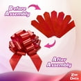 thumbnail image 6 of Zoe Deco 18 inch Giant Glitter Red Car Gift Bow (US Company), 6 of 7