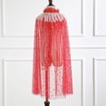 thumbnail image 4 of GDREDA Vestes de Gommage pour Femme, Cape à Lacets pour Filles, Robe de Fête, Rouge, 2-10 Ans, 4 of 4