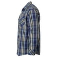 thumbnail image 3 of Gioberti Men's Western Plaid Long Sleeve Shirt with Pearl Snap-on, 3 of 4
