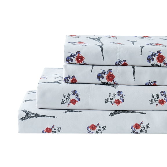 Harper Lane Sheet Set or Pillowcase Pair Color: Paris Size: TWIN SET