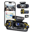 thumbnail image 1 of 4 Channel Dash Cam, 4K Front & 3 * 1080P Rear/Left/Right, 360° Full View Dashcams for Cars, Built-in GPS & 5G WiFi APP, 24H Parking Mode, 8 IR Night Vision, G-Sensor, 128GB Card Included, 1 of 4
