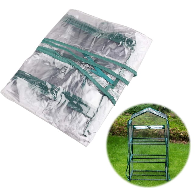 Portable Mini Greenhouse, Sturdy Construction with Strong And Practical Tunnel Design for Optimal Plant Protection, Ideal for Indoor and Outdoor Planting, 3 Layers