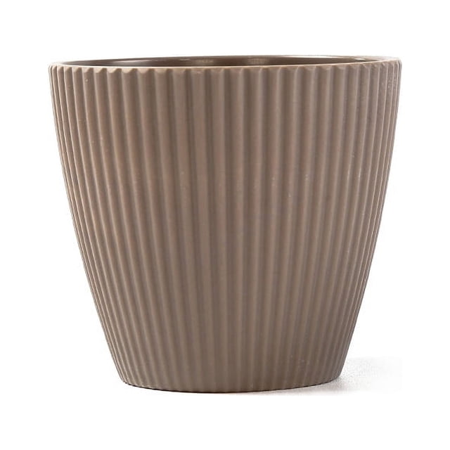 MKK 5 Maceta para plantas aromáticas Maceta para flores Ø 10,5 cm Alféizar de la ventana Balcón Jardín Contenedor Organizador Caja decorativa marrón