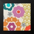thumbnail image 2 of Vess, June Erica 12x12 Black Modern Framed Museum Art Print Titled - Candy Blossoms IV, 2 of 5