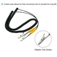 thumbnail image 4 of ESD Grounding Cable Cord with Alligator Clip, 5m/197" Yellow AntiStatic Ground Wire Elastic Cable,  2 Pack, 4 of 4