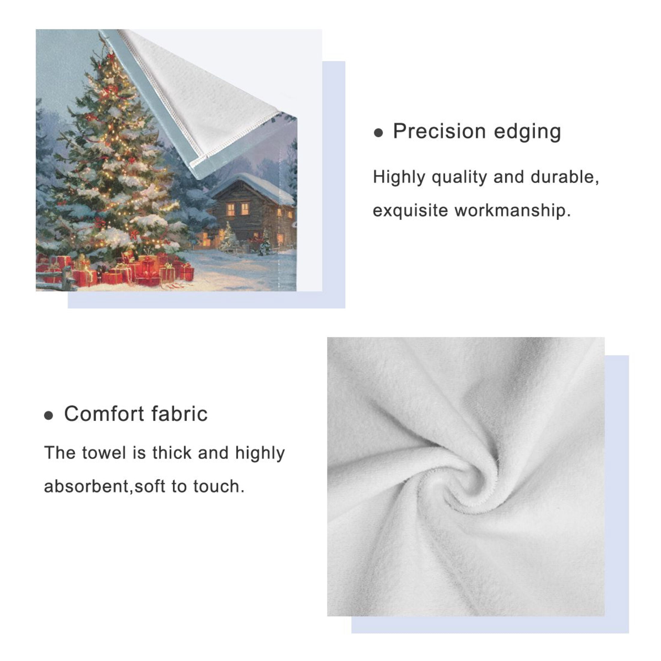 Three-Piece Towel Set Face Towel Towel Set Hand Towel Bath Towel Cotton Bath Towels Bath Towel Sets Hand Bath Towels Warm Christmas Tree