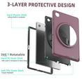 thumbnail image 2 of K-Lion Rugged Case for Samsung Galaxy Tab A8 10.5 inch X200 X205,Kids Friendly Heavy Duty Silicone Case Hand Strap Kickstand Shockproof 3-Layer Protection Cover for Samsung Galaxy Tab A8 10.5 ,Winered, 2 of 7