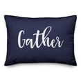 thumbnail image 2 of Creative Products Gather in Navy 14 x 20 Spun Poly Pillow, 2 of 3