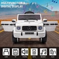 thumbnail image 5 of Garvee 12V Kids Ride-On Car, Licensed Mercedes-Benz G63 Powered with Remote Control, Led Lights, Bluetooth and Music, Electric Car for Kids Gift, 5 of 7