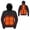 Black, variant on Men Women USB Rechargeable 3 Heat Levels 5 Heated Zone Heating Hoodies (Black M)