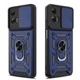 thumbnail image 3 of Elegant Choise Case with Slide Camera Lens Cover and Stand for Moto G 5G 2024, Blue, 3 of 15