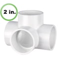 thumbnail image 1 of Raccord de Tuyauterie en PVC 4 Voies, 1 of 1