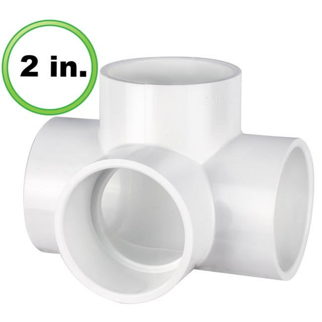 Raccord de Tuyauterie en PVC 4 Voies