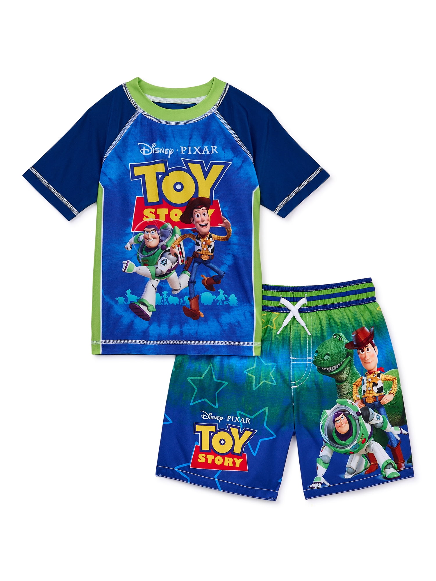 Bathing Suit Swim Trunks Toddler's Size 3T 4T 5T TOY STORY 4 WOODY & BUZZ UPF50 