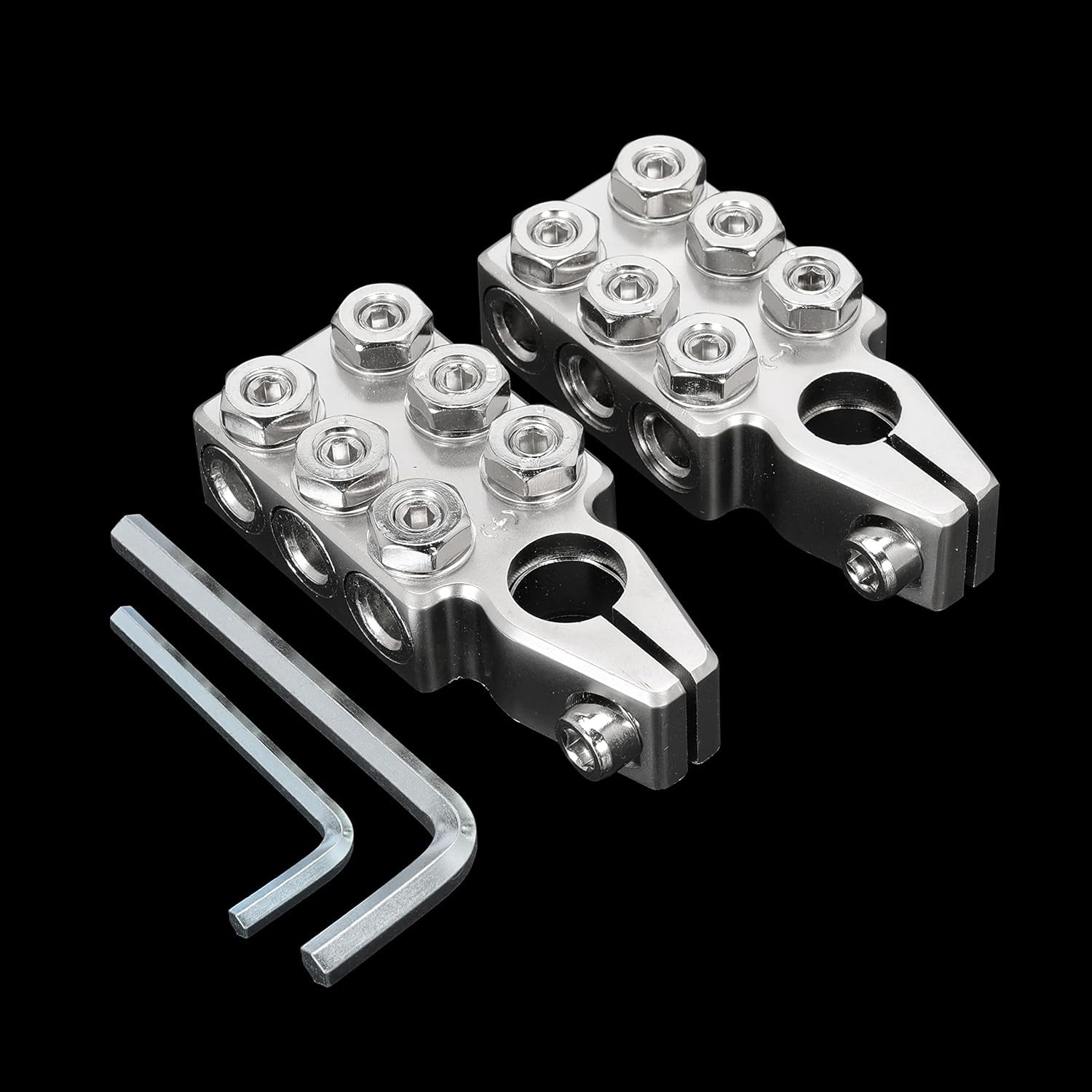 6AWG Battery Post Terminal Connector 12Way 1/0 2 4 8AWG Gauge Positive Negative