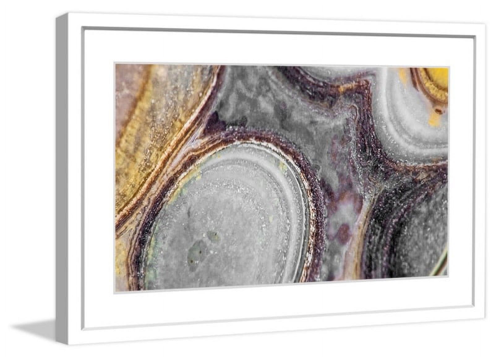 "Iced Mountain Lake" Framed Painting Art Print
