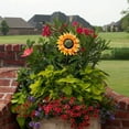 thumbnail image 4 of 32" Metal Sunflower Garden Stake Yard Lawn Patio Decor Sunflower Decoration, 4 of 5
