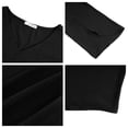 thumbnail image 6 of UVN Womens Blouses 3/4 Sleeve V Neck Summer Shirts for Women Chiffon Dressy Casual Tunic Tops, 6 of 9