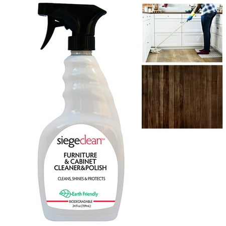 Siege Wood Cleaner Polish Furniture Cabinets Removes Stains Restores Shine 24