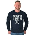 thumbnail image 5 of Math Is Easy As Funny Teacher Nerdy Long Sleeve TShirt Men Women Brisco Brands X, 5 of 6