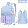 thumbnail image 2 of Mochila escolar de unicornio para niñas, mochila de escuela primaria de gran capacidad, mochila informal para niños para niñas adolescentes JFHHH pequeña, 2 of 5