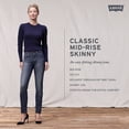 thumbnail image 3 of Women's Levi's Classic Modern Midrise Skinny Jeans Blue Show Tune, 3 of 5