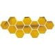 thumbnail image 1 of 12 piezas-pequeño 80*70*40mm (oro)-pegatina de espejo hexagonal Ormromra LKX-1091-2, 1 of 7
