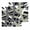 Green, variant on Yellow Black Geometric Kitchen Dish Towels for Drying Dishes Set of 3, Modern Art Abstract Grey Line Waffle Weave Microfiber Hand Tea Bathroom Towels Quick Dry & Absorbent Towel 12x12