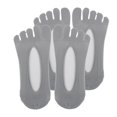 thumbnail image 4 of STARTIST 2 Pairs Women No Show Socks Non Slip Low Cut Five Toe Mesh Socks Gray, 4 of 9