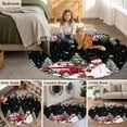 thumbnail image 5 of Round Area Rugs Collection 4 Ft, Black Christmas Non-Slip Residential Carpet, Snowman Xmas Truck Balls Tree Indoor Crawling Mats Runner Rugs for Living Room/Dining Room/Bedroom, 5 of 8
