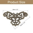thumbnail image 2 of Decorative Edge Cover, Album Corner Protectors for Box Wooden Case Table Desk, 8 Pcs, Butterfly Bronze, 2 of 6
