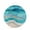 Turquoise, variant on Round Welcome Sign for Front Door, Blue Coastal Hanging Metal Farmhouse Wall Decor for Porch Entryway, Summer Beach Nautical Abstract Art Decoration for Holiday Housewarming Gift, 12 in