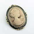 thumbnail image 2 of HOOUN Women Vintage Cameo Elegant Brooch Pin Antique Wedding Portrait Brooch Pin-lq@, 2 of 7