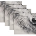 thumbnail image 5 of GZHJMY Wolf Cloth Napkins Set of 6,Reusable Washable Polyester Dinner Table Napkins for Kitchen,Dining,Restaurant,Party Decoration, 5 of 7