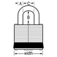 thumbnail image 2 of Master Lock, MLK3T, High Security Padlock, 2 / Pack, Silver, 2 of 2